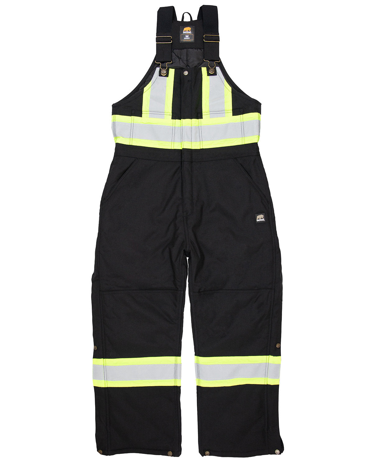 Berne Apparel Men's Safety Striped Arctic Insulated Bib Overall