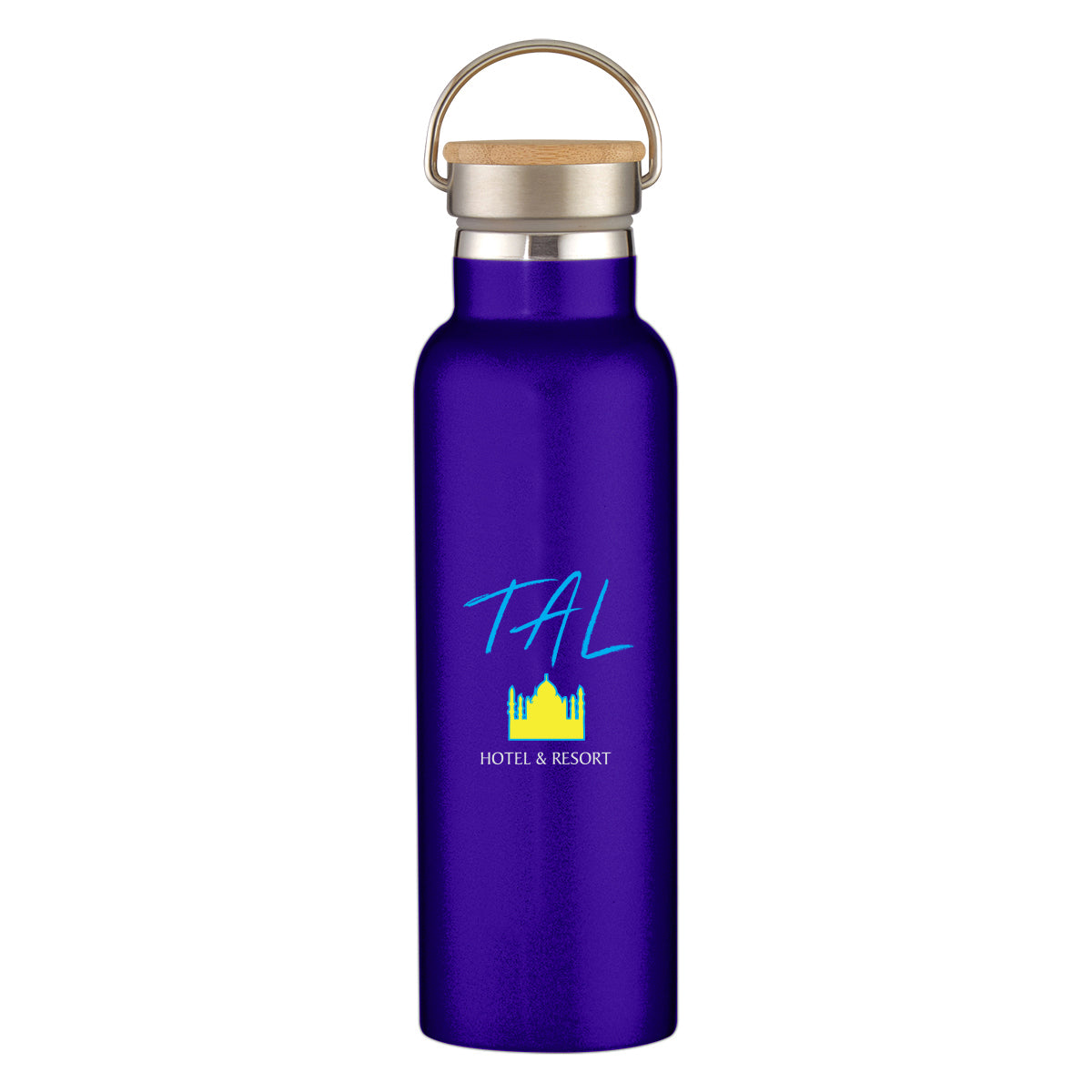 21 Oz. Liberty Stainless Steel Bottle With Wood Lid