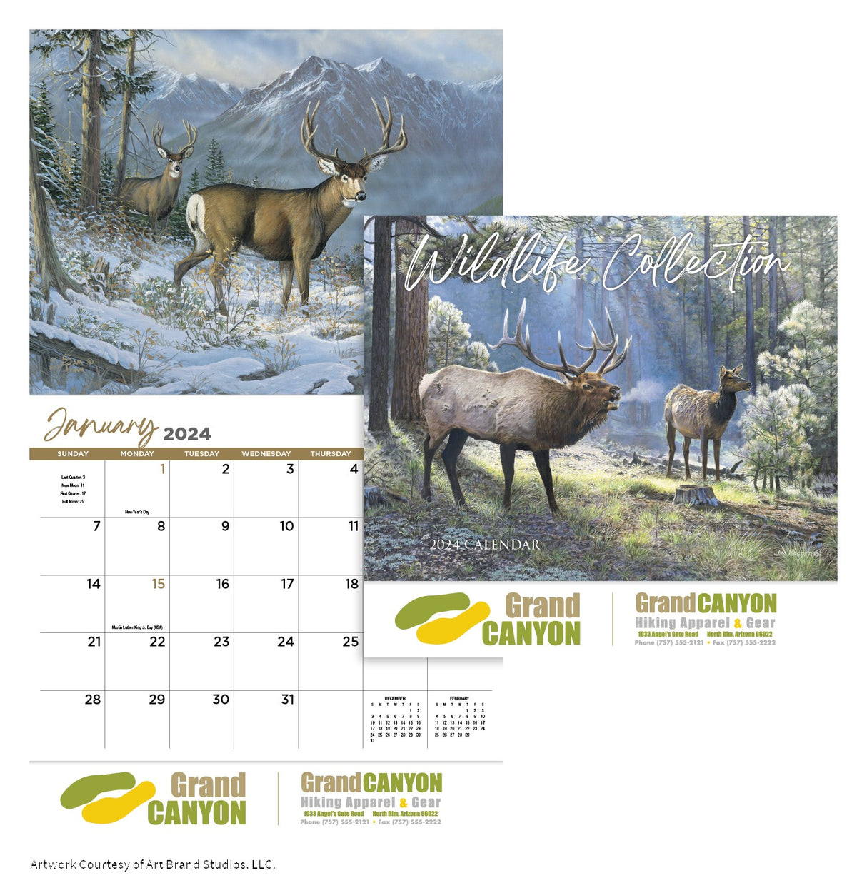 Wildlife Collection Appointment Calendar - Stapled