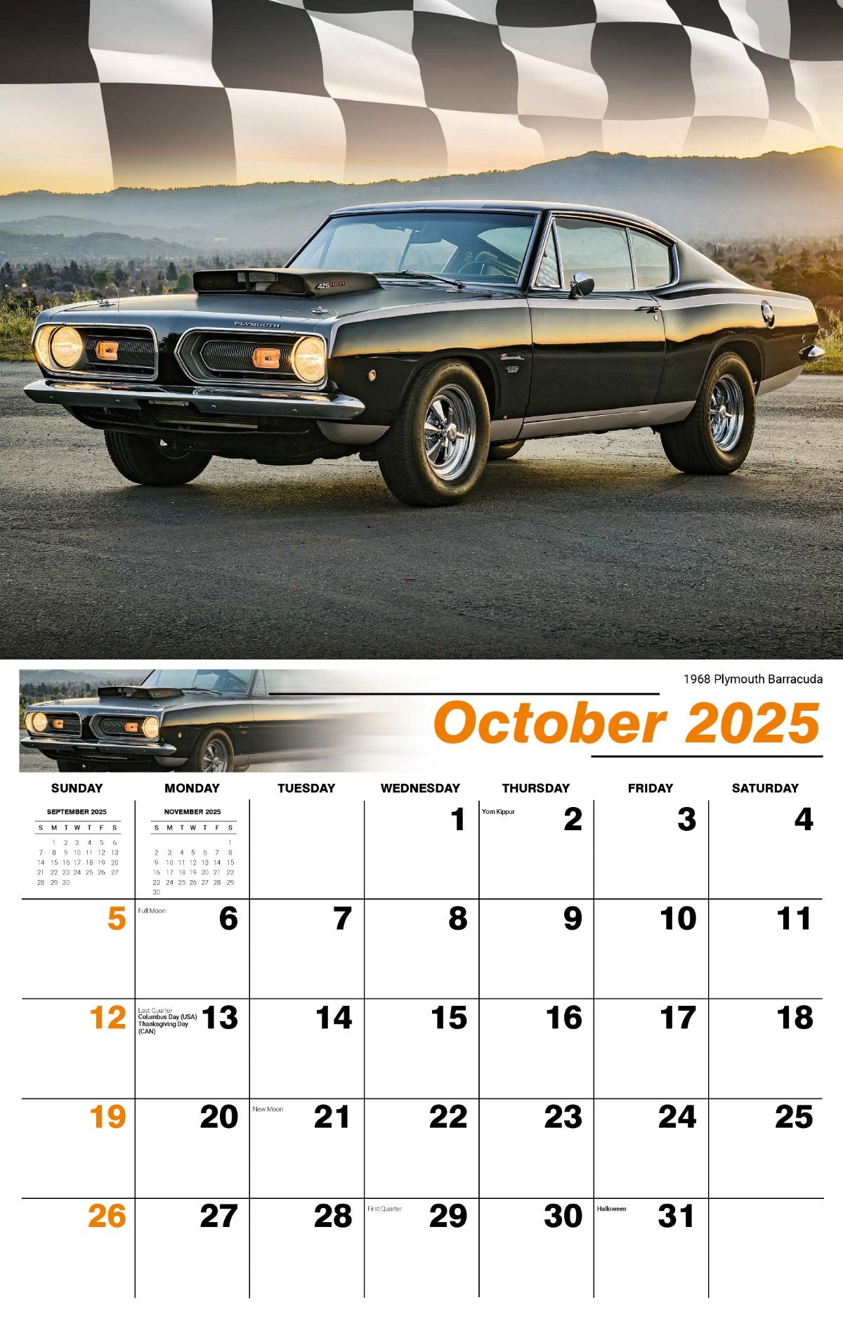 Galleria Wall Calendar 2025 Road Warriors