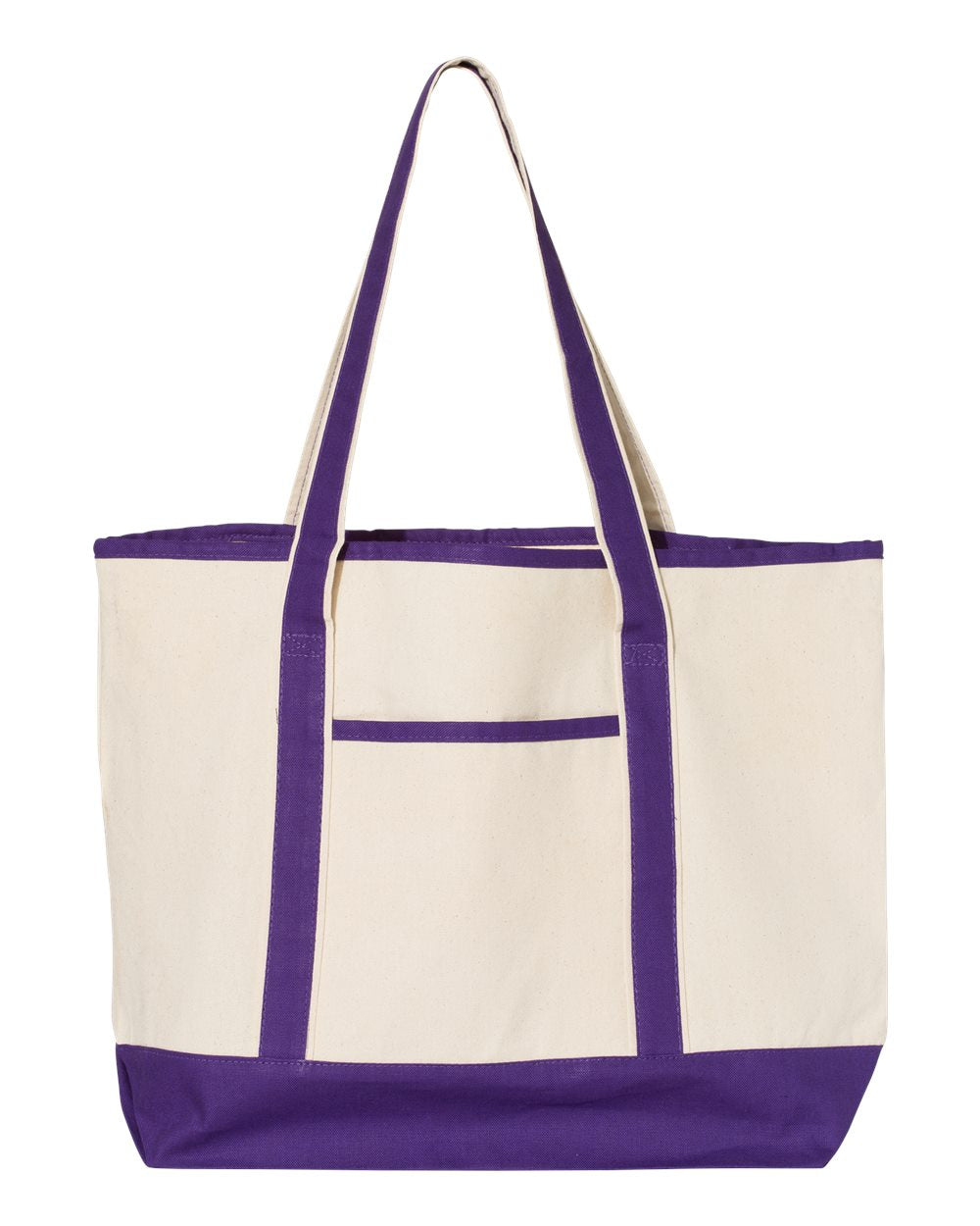 Q-Tees 34.6L Large Canvas Deluxe Tote Bag