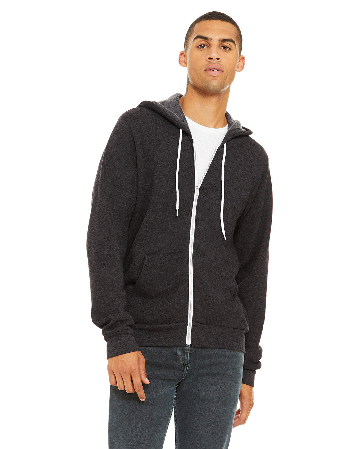 BELLA+CANVAS Unisex Sponge Fleece Full-Zip Hooded Sweatshirt