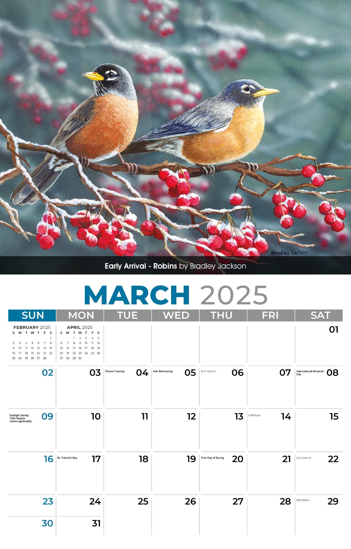 Galleria Wall Calendar 2025 Garden Birds