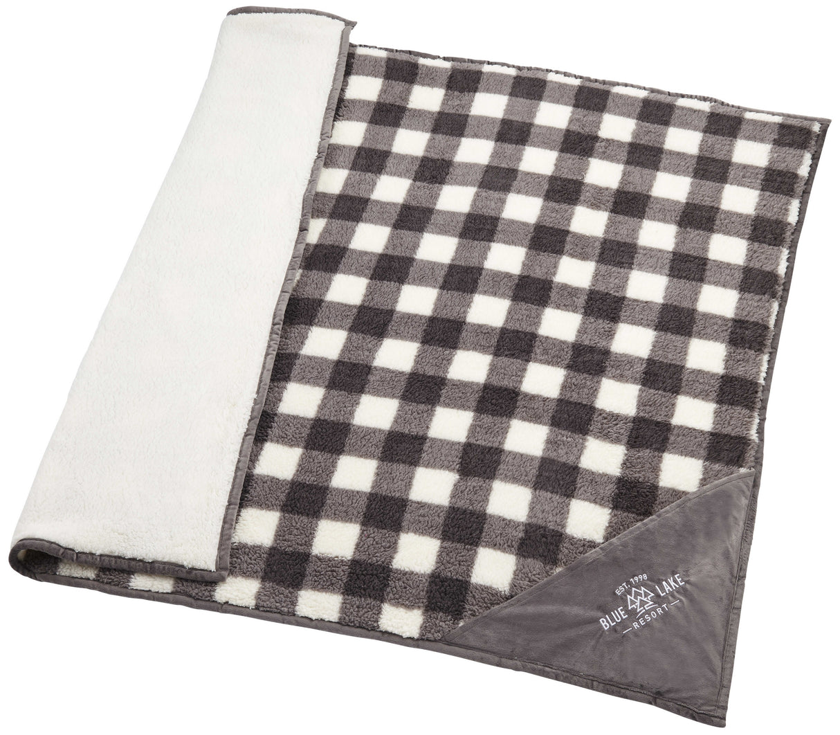 Field & Co.® Double Sided Plaid Sherpa Blanket
