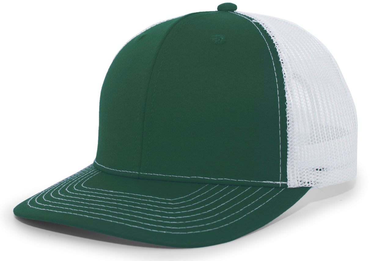 Trucker Snapback Cap w/Contrast Stitching