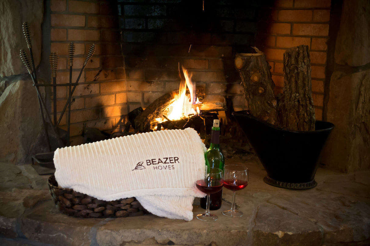 Corduroy Lambswool Throw (Laser Patch)