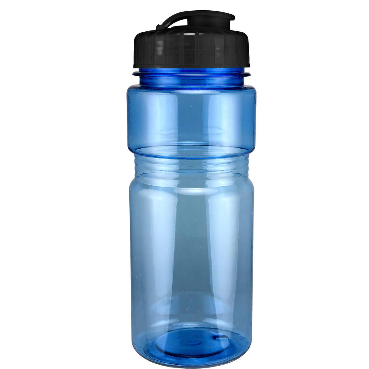 20 Oz. Translucent Recreation Bottle w/ Flip Top Lid
