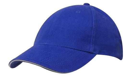 Unstructured Brushed Cotton Cap w/Sandwich Trim