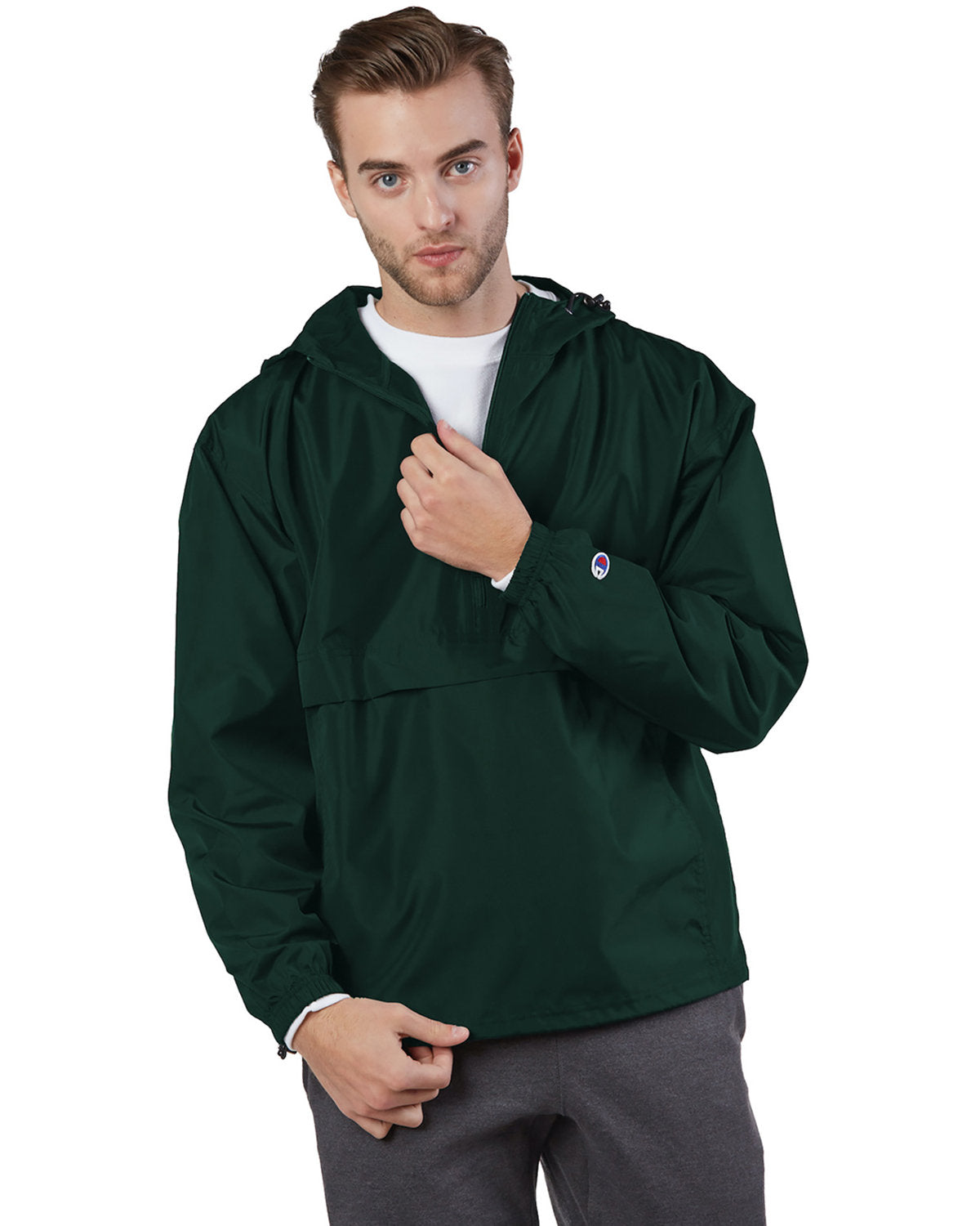 Champion Adult Packable Anorak 1/4 Zip Jacket