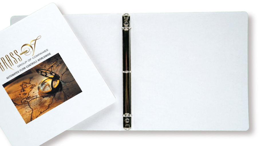 Recycled White Cardboard Binder w/4 Color Process