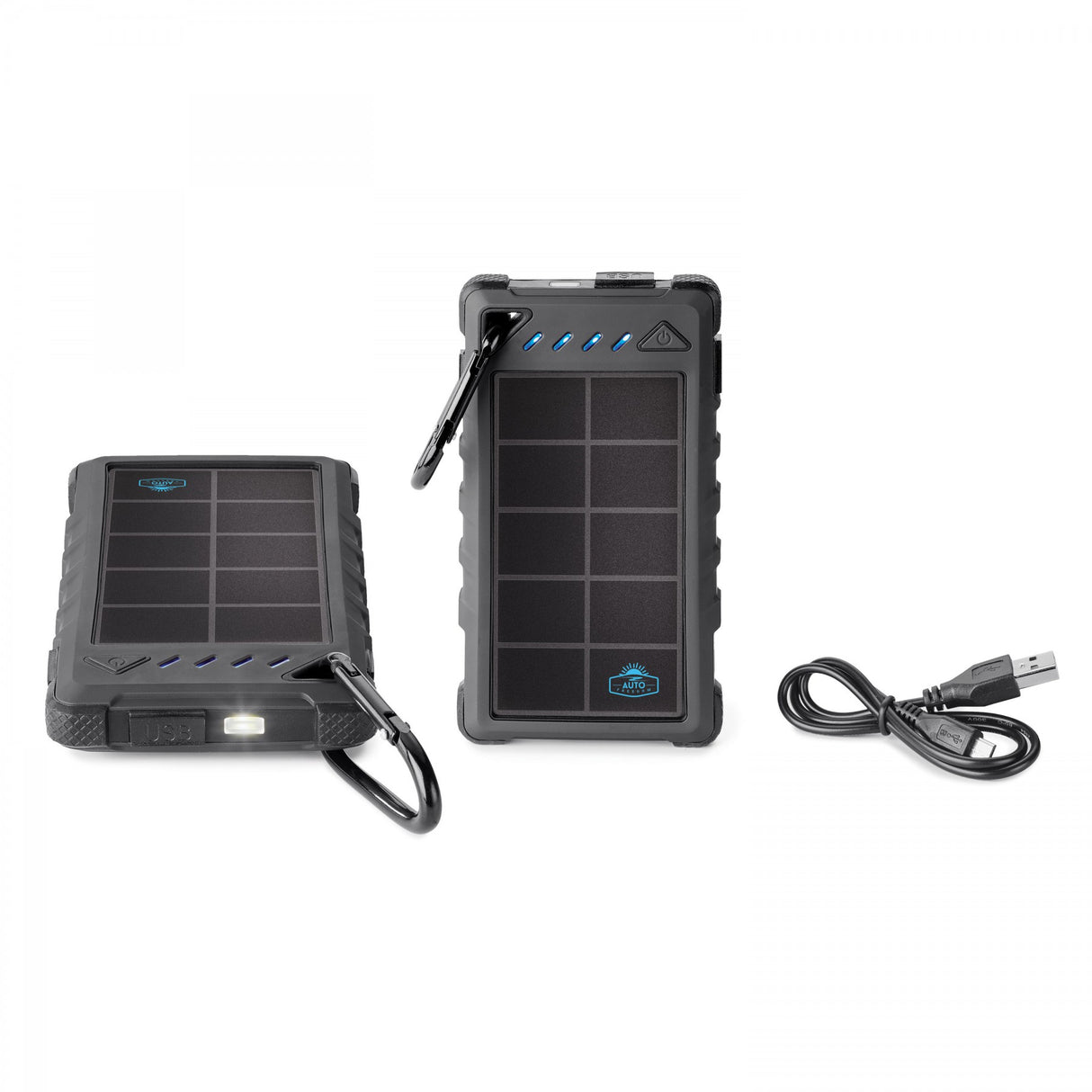 8,000 mAh SOLAR POWER BANK INCLUDES UL CERTIFIED BATTERY