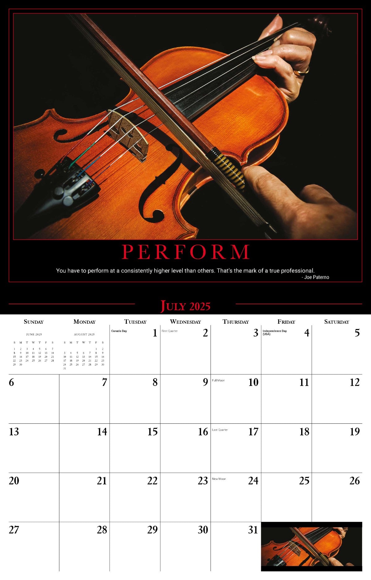 Galleria Wall Calendar 2025 Motivation