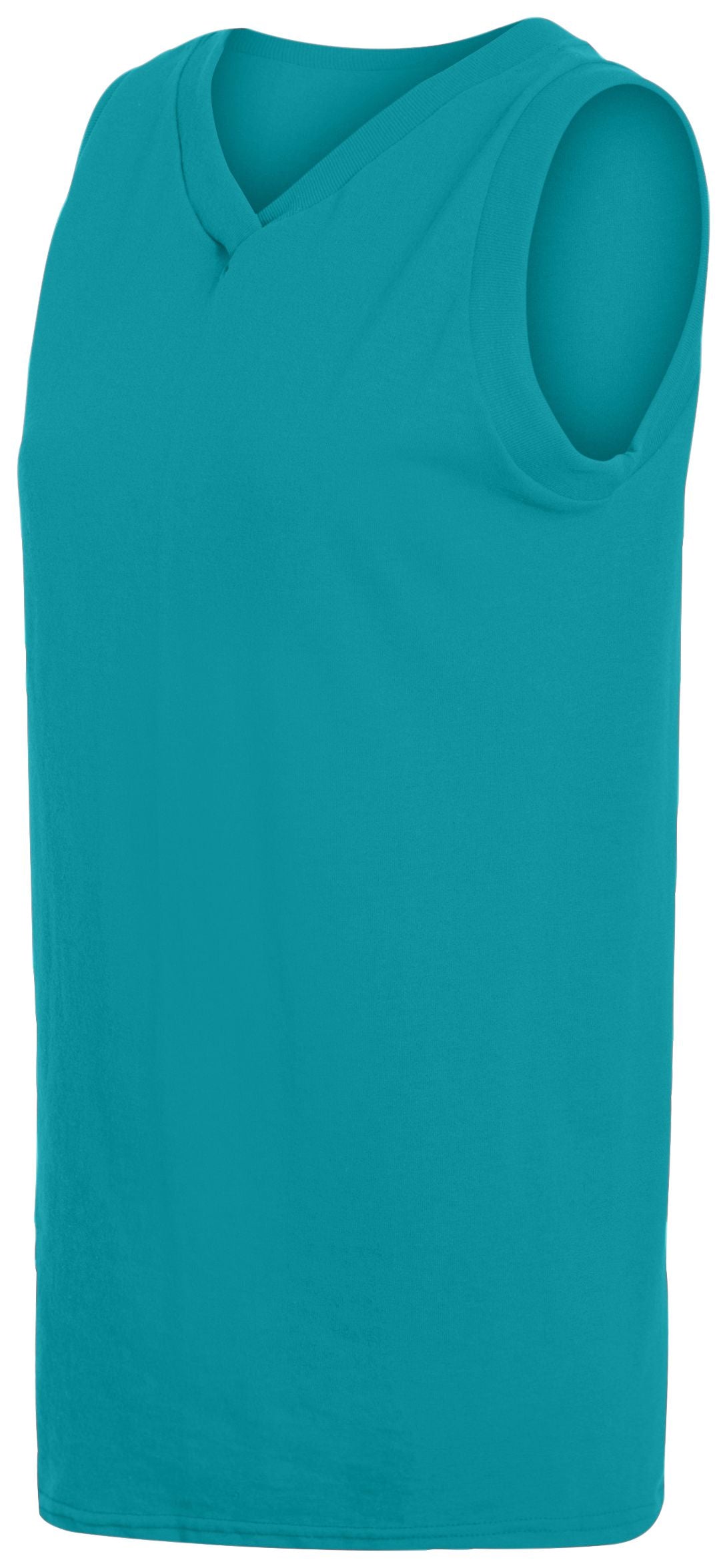 Ladies' Sleeveless V-Neck Poly/Cotton Jersey