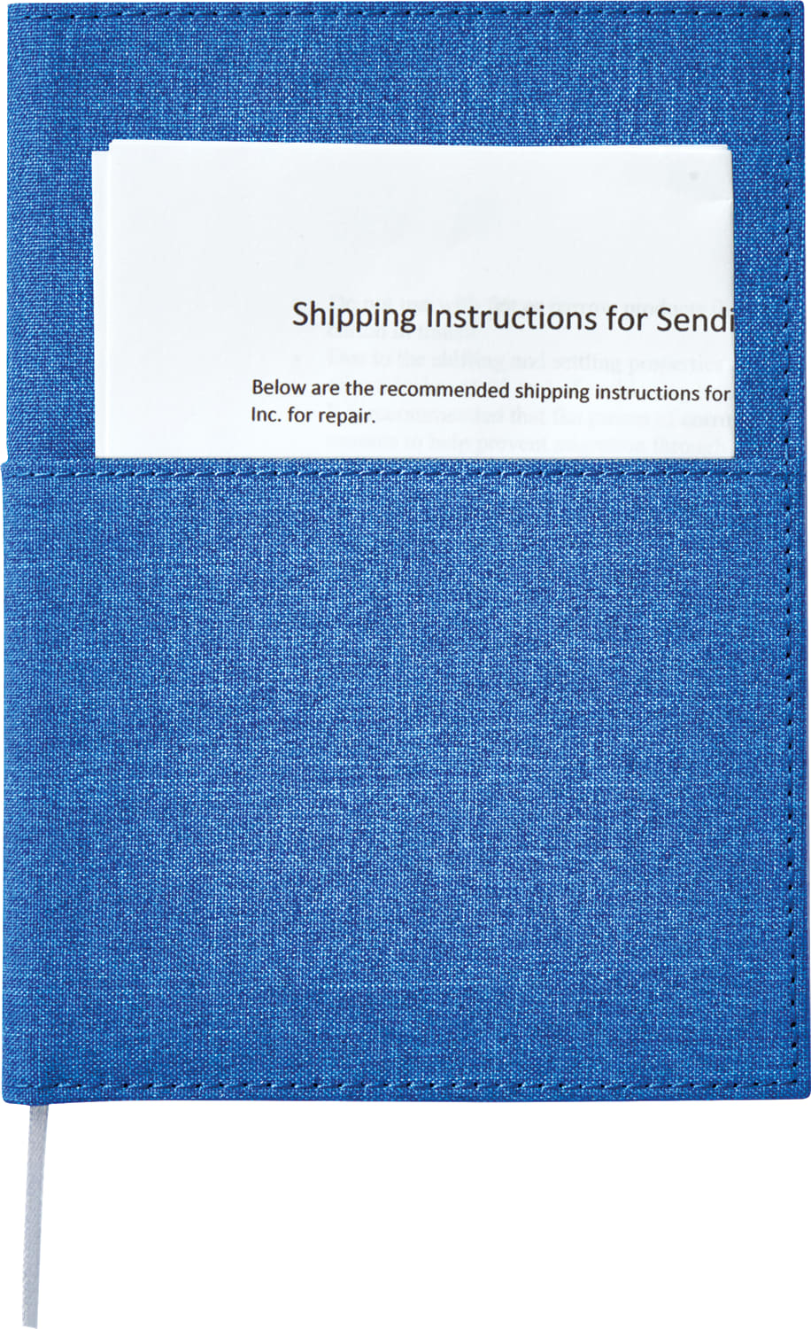 5" x 7" FSC® Mix Canvas Pocket Refillable Notebook