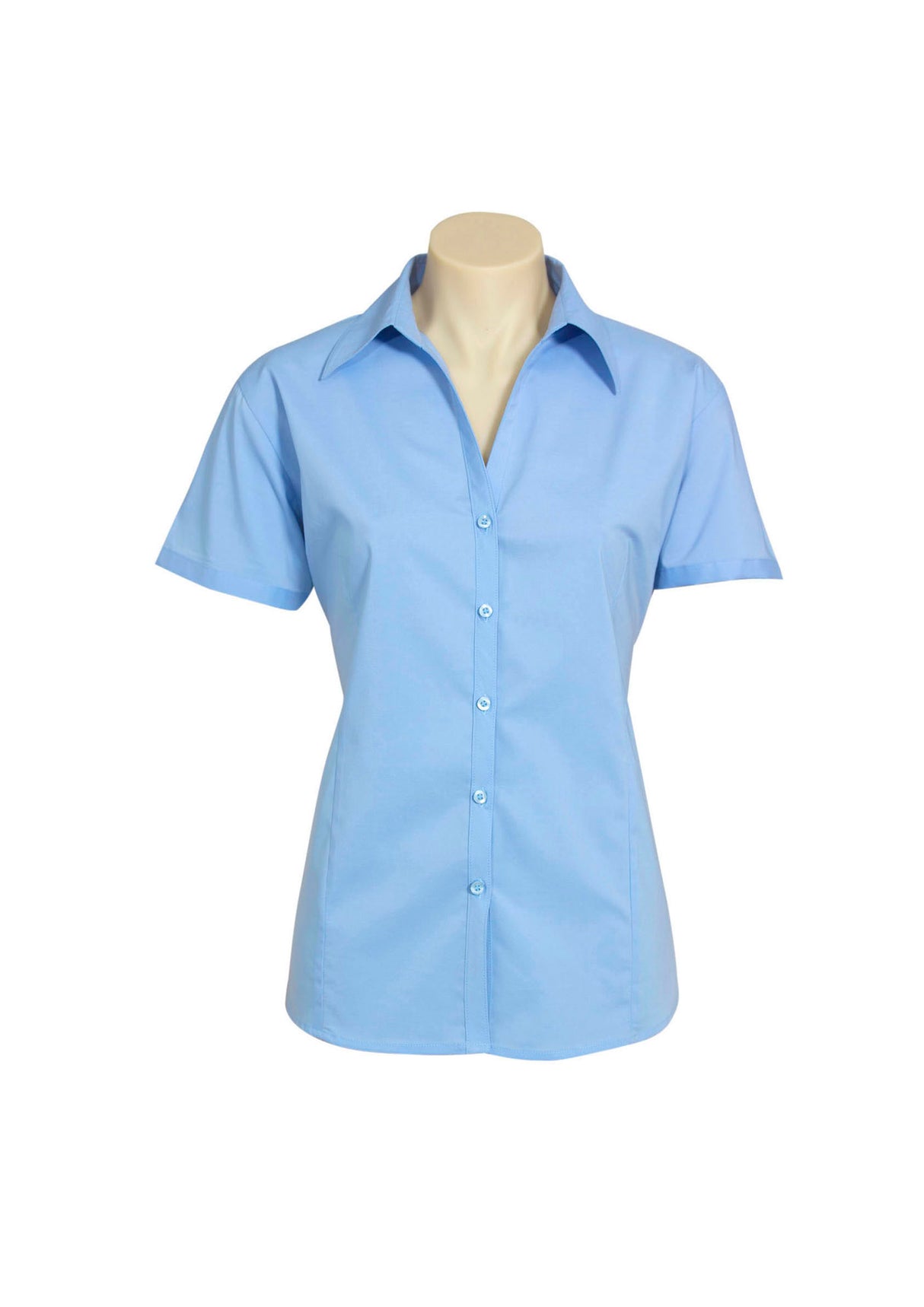 Metro Cotton-Rich Ladies' Short Sleeve Stretch Shirt