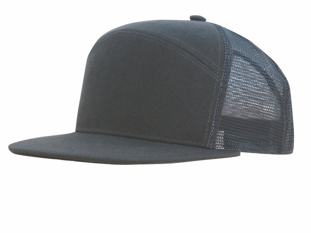 Premium Solid Color American Twill Cap w/Mesh Back