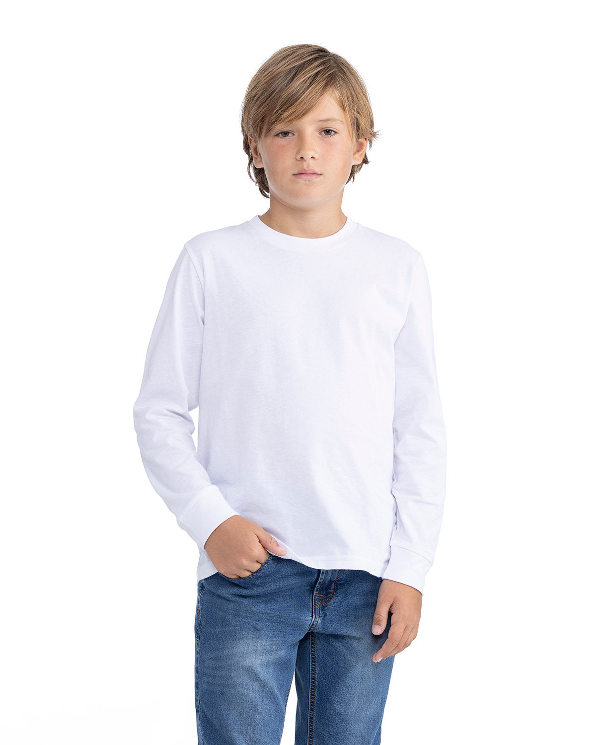 000088 NEXT LEVEL APPAREL Youth Cotton Long Sleeve T-Shirt