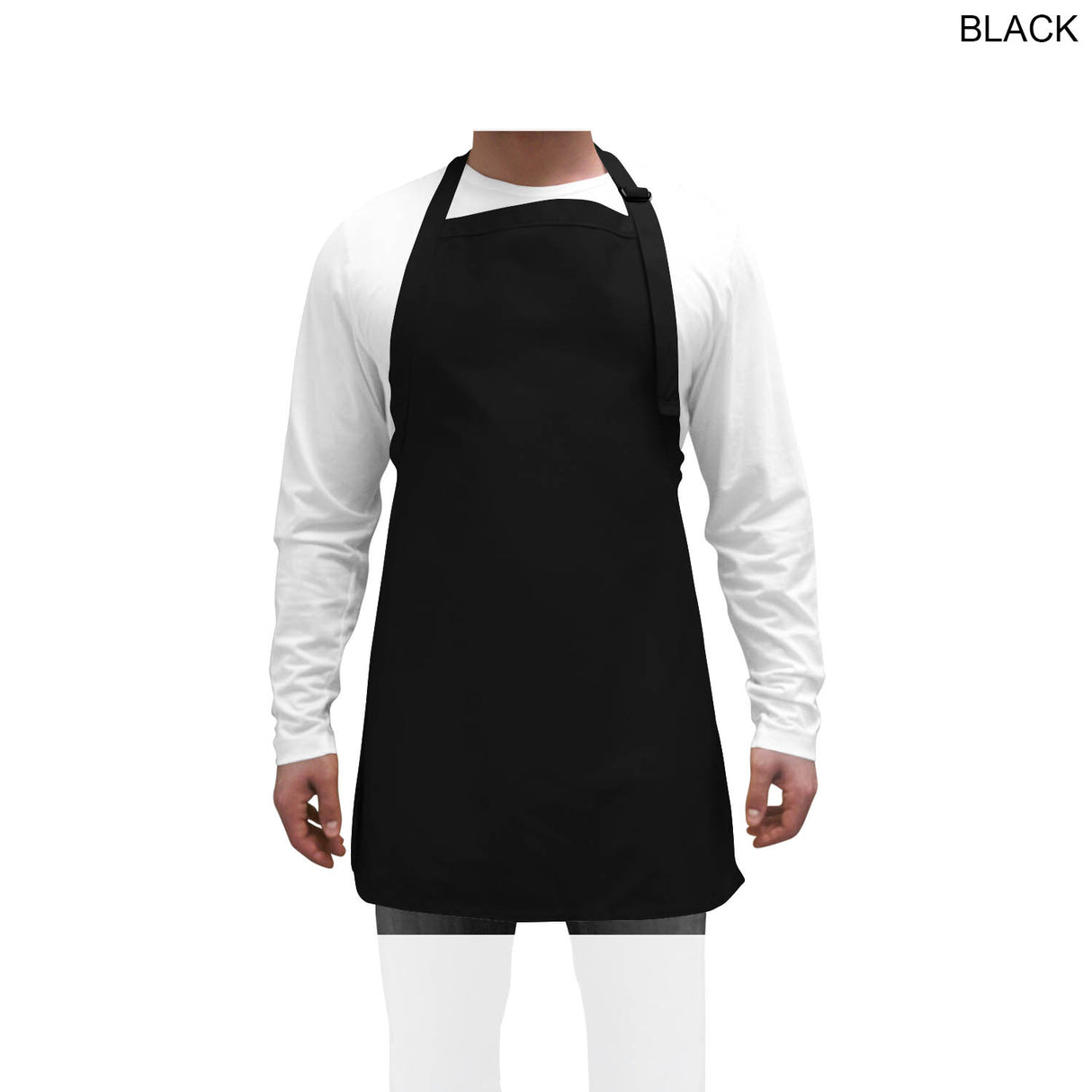 72 Hr Fast Ship - Domestic made Twill Bib Apron, 25x28, 2 Pockets, Adjust Neck, Heat Transfer Logo