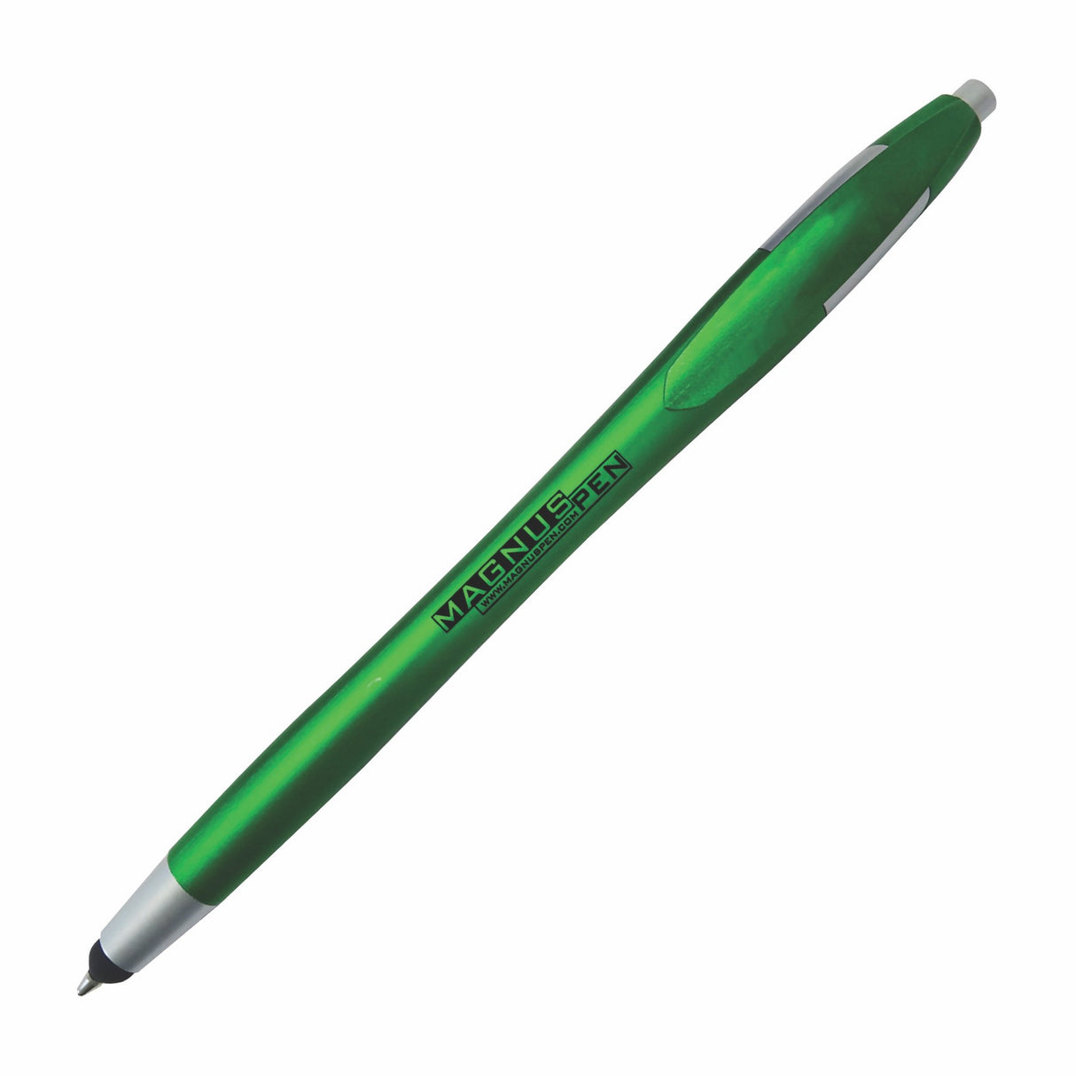 MUSKOKA Plastic Plunger Action Ball Point Pen with soft PDA stylus at the tip. (3-5 Days)
