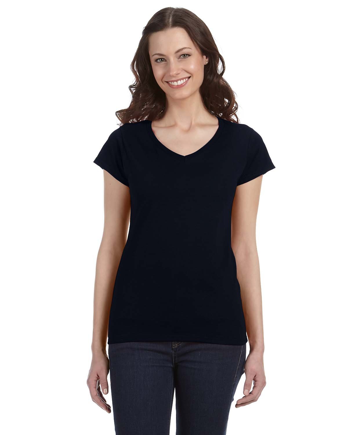 Gildan Ladies' SoftStyle® Fitted V-Neck T-Shirt