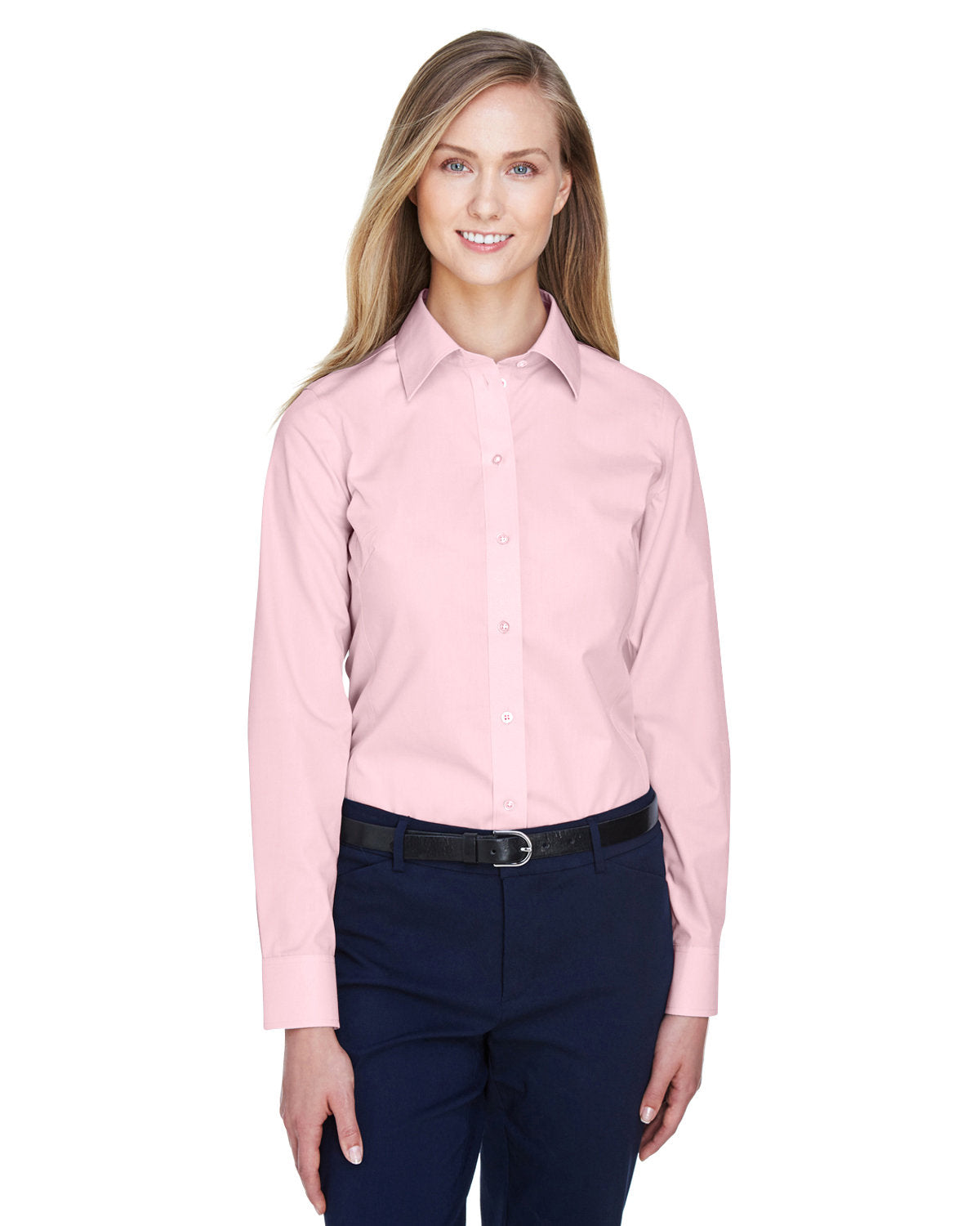 Devon and Jones Ladies' Crown Collection® Solid Broadcloth Woven Shirt