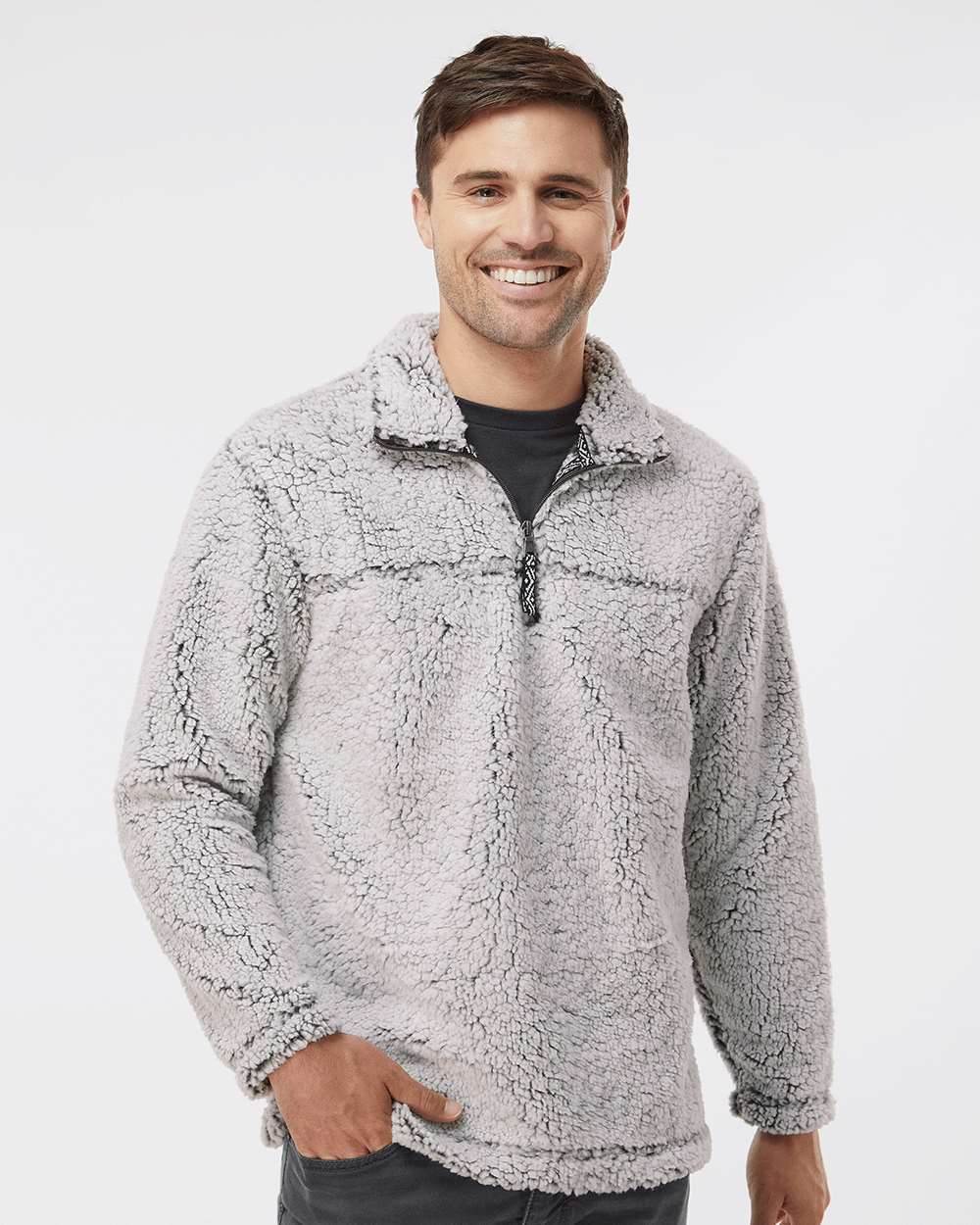 Boxercraft Unisex Sherpa Fleece Quarter-Zip Pullover