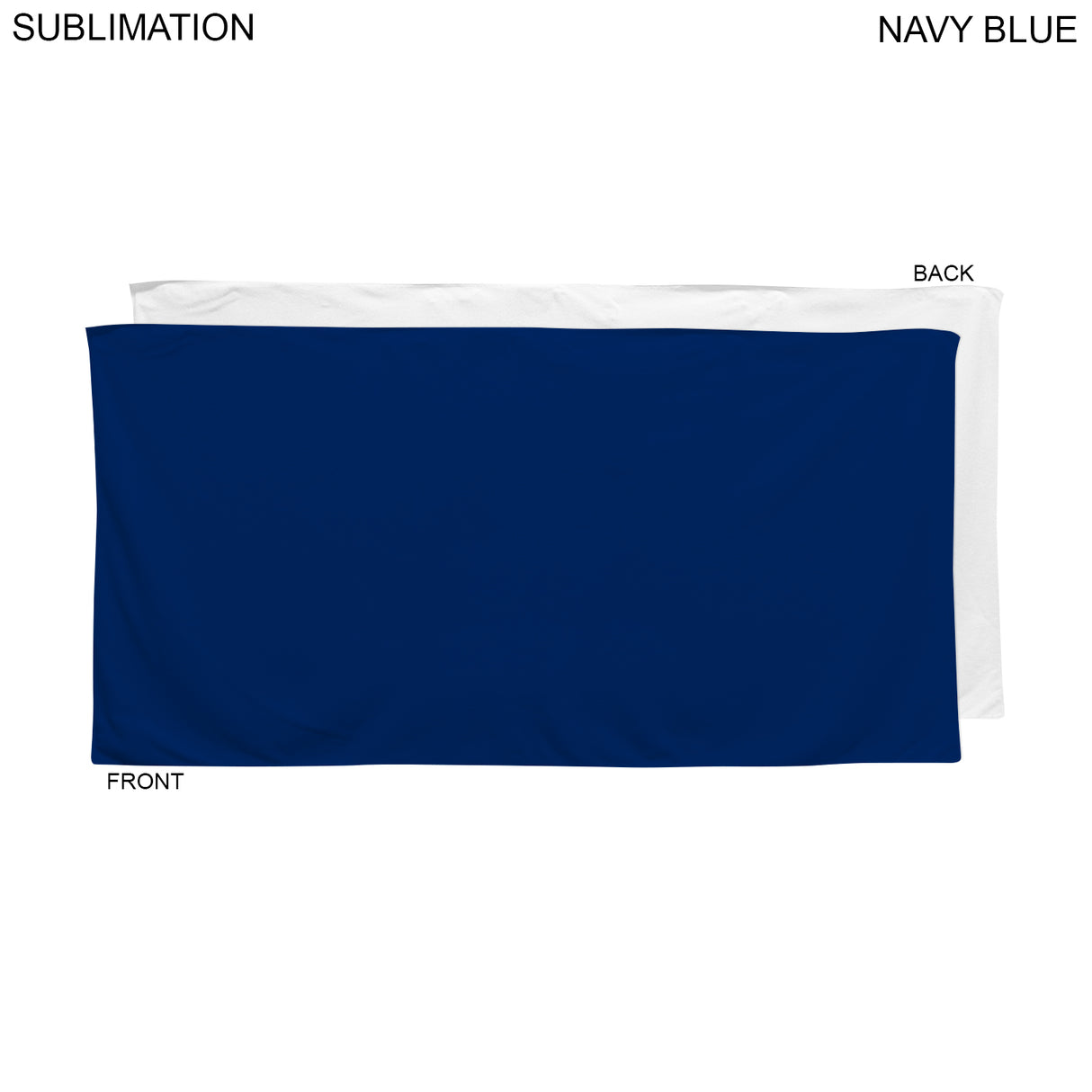 48 Hr Quick Ship - Plush and Soft Velour Terry Cotton Blend Colored Pool Towel, 24x48, Sublimated