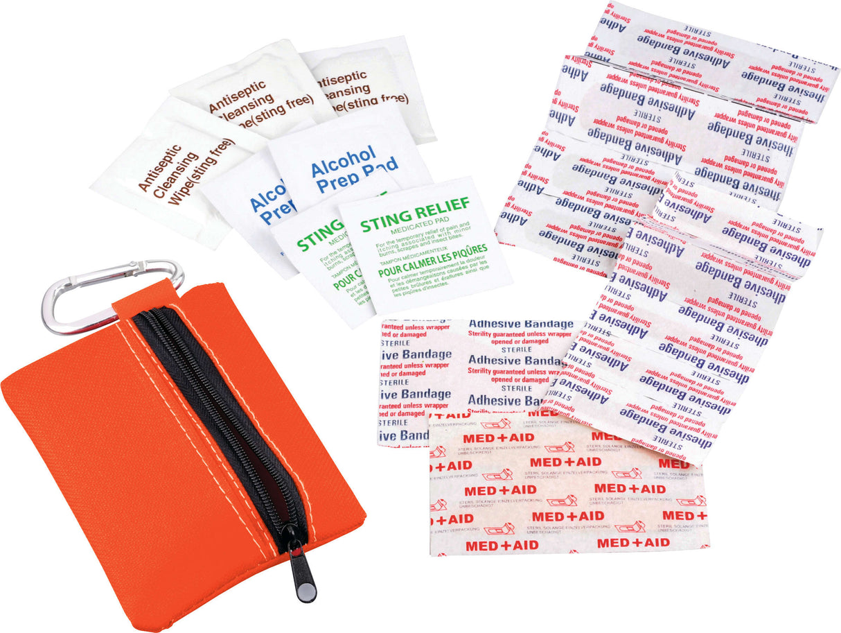 Zippered 20-Piece First Aid Pouch