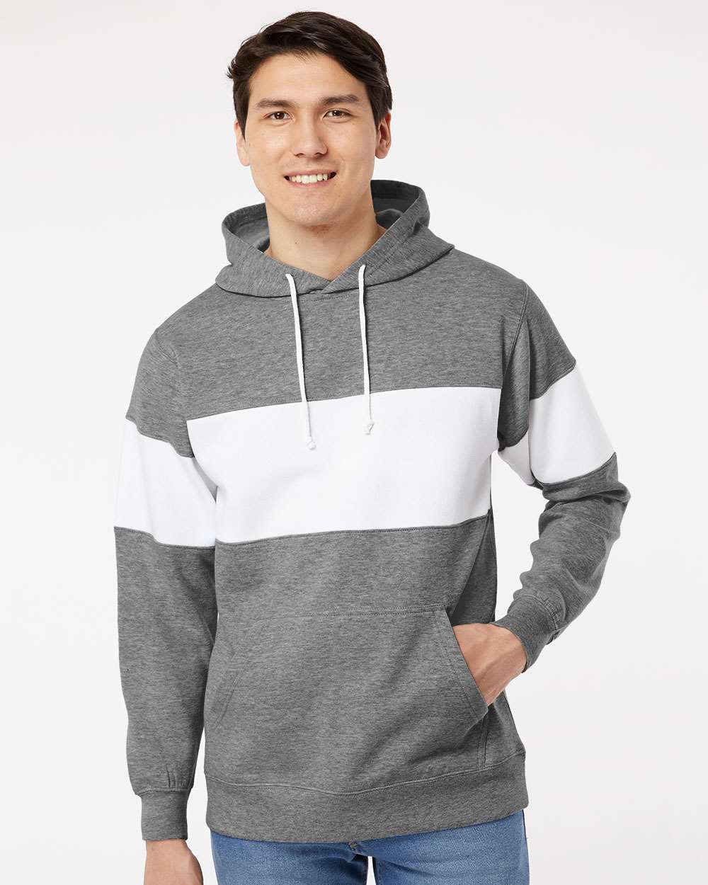 MV Sport Classic Fleece Color-Blocked Hooded Sweatshirt