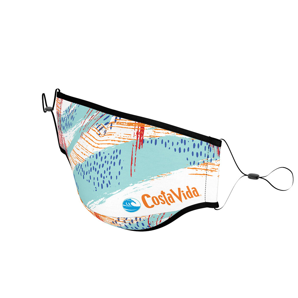 TITAN Import 3-Ply Dye-Sublimated Face Mask w/ Adjustable Elastic Face Mask Straps