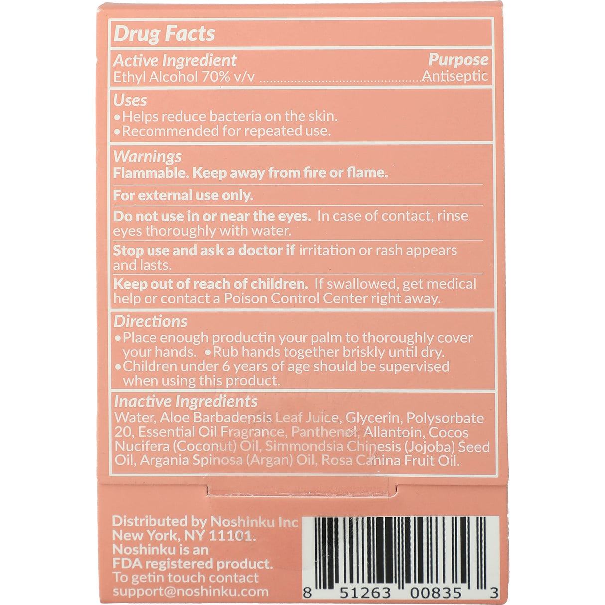 Noshinku Refillable Pocket Hand Sanitizer 0.6oz