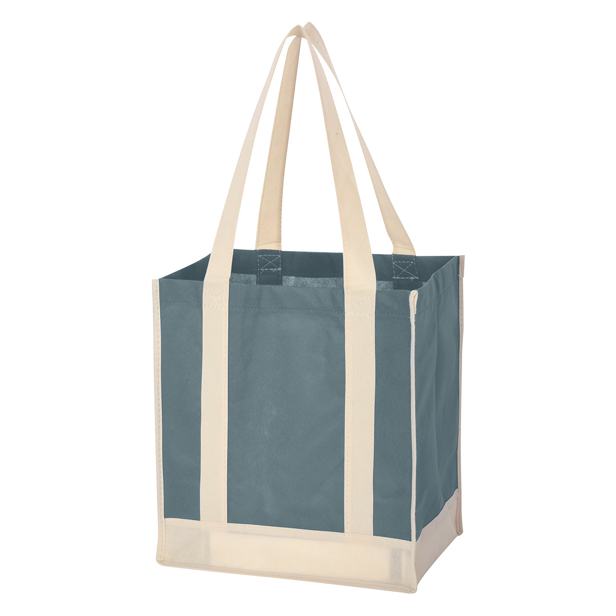 000440 Non-woven Two-tone Shopper Tote Bag
