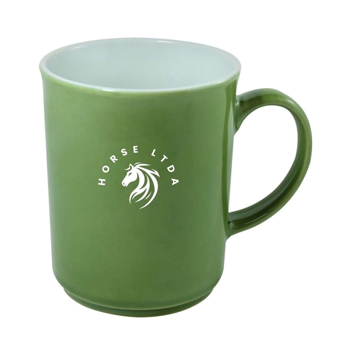 Cyprus 2tone green/white 14oz mug in a Ripple gift box