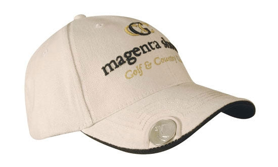 Canadian Brushed Heavy Cotton Cap w/Magnetic Ball Marker on Peak