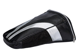 Black Simuleather Shoe Bag