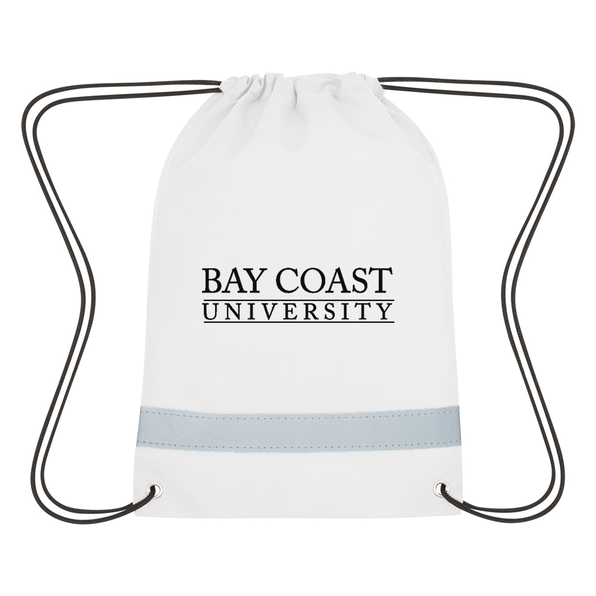 Lil' Bit Reflective Non-woven Drawstring Bag