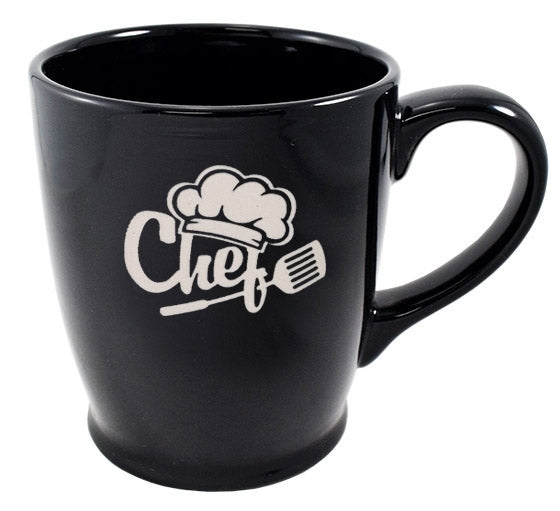Kona 16oz black mug- Etched
