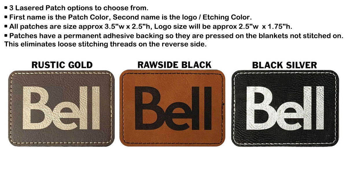 48 Hr Quick Ship - Wool Blanket Deluxe, 50x60, with Lasered logo patch, NO SETUP CHARGE