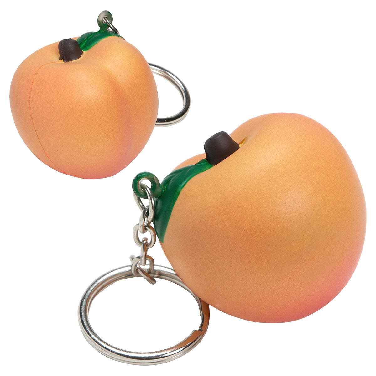 Peach Stress Reliever Key Chain