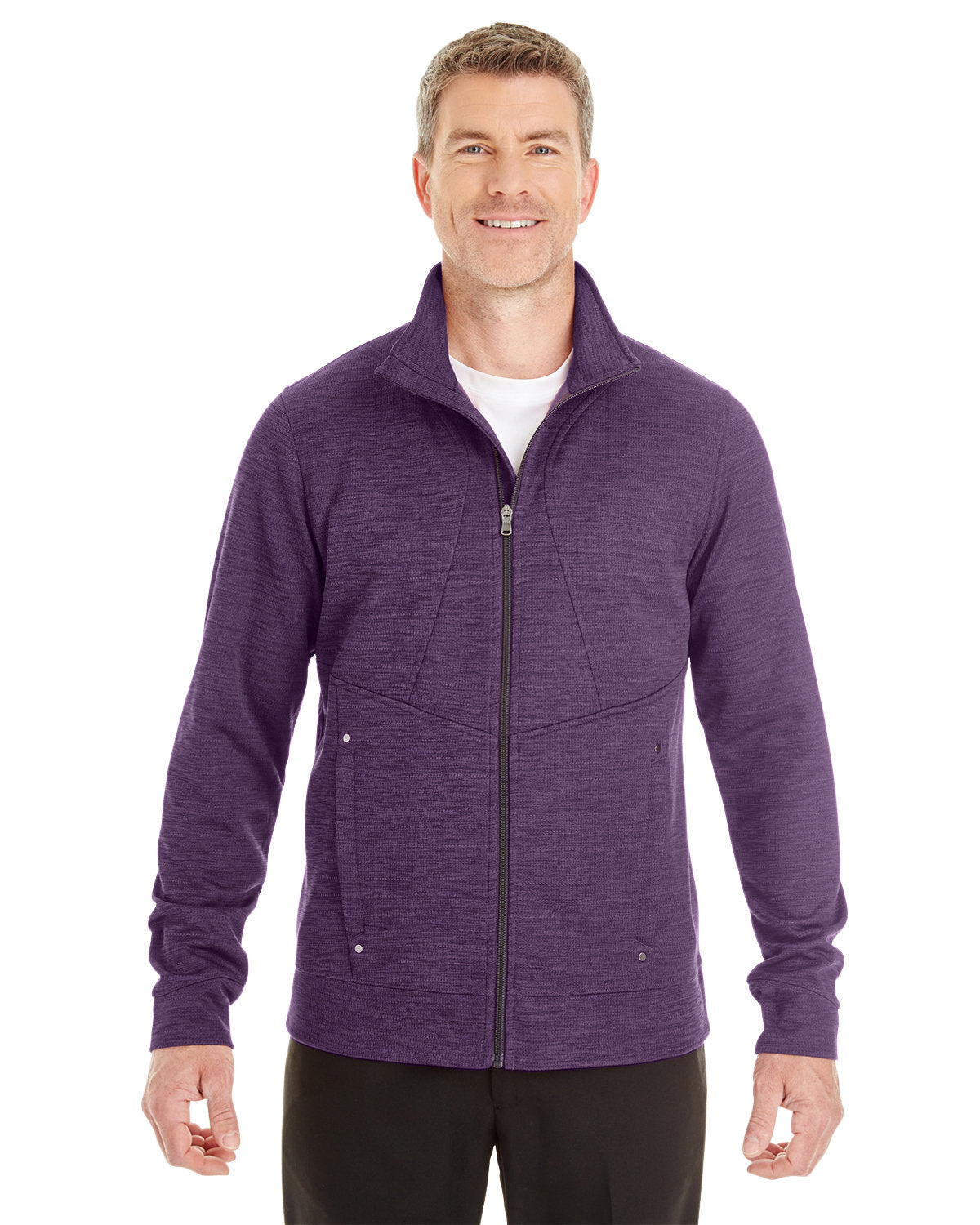 NORTH END Men's Amplify Mélange Fleece Jacket