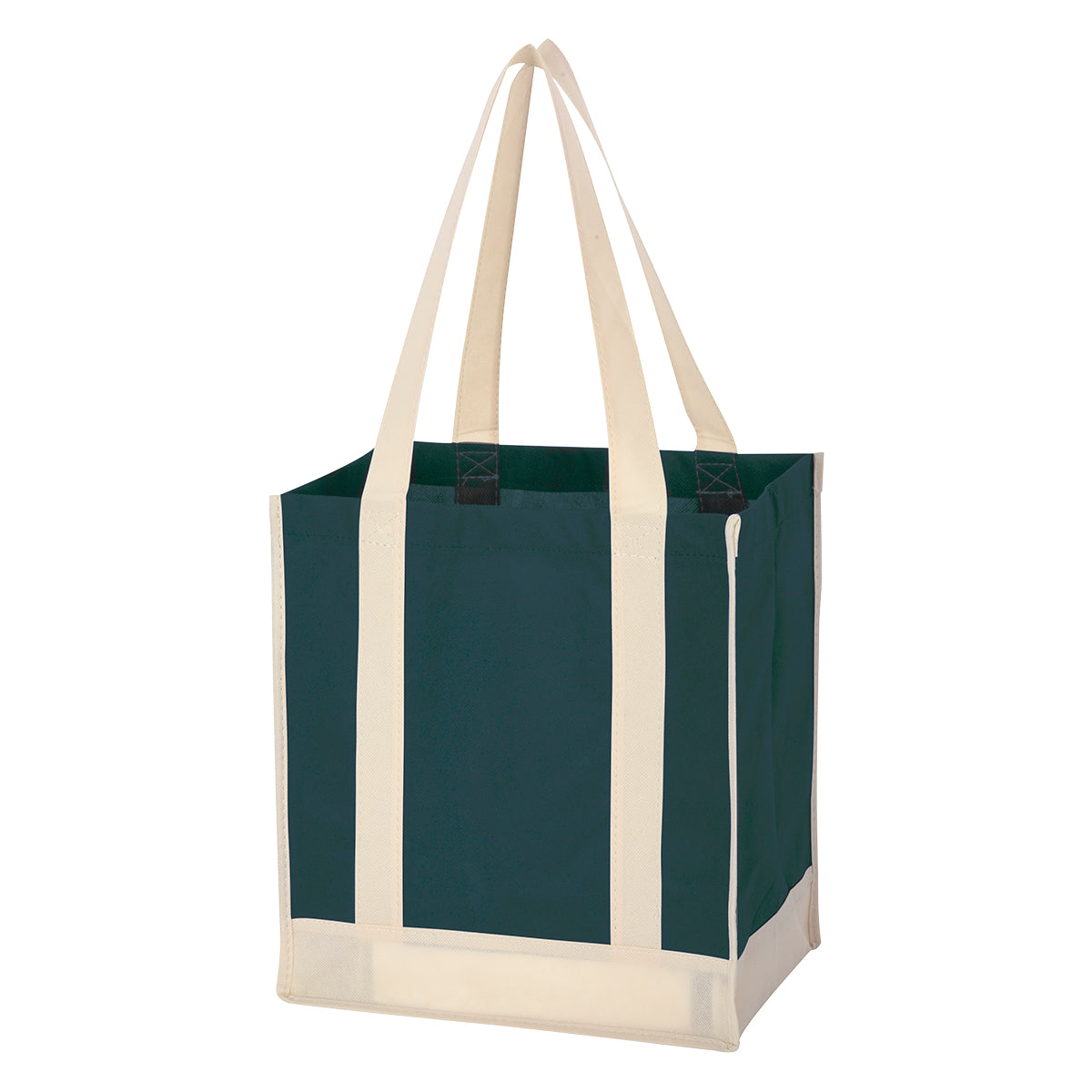 000440 Non-woven Two-tone Shopper Tote Bag
