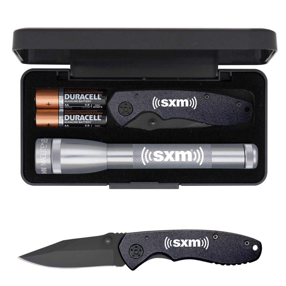 LED Mini Maglite® With Warhawk Pocket Knife