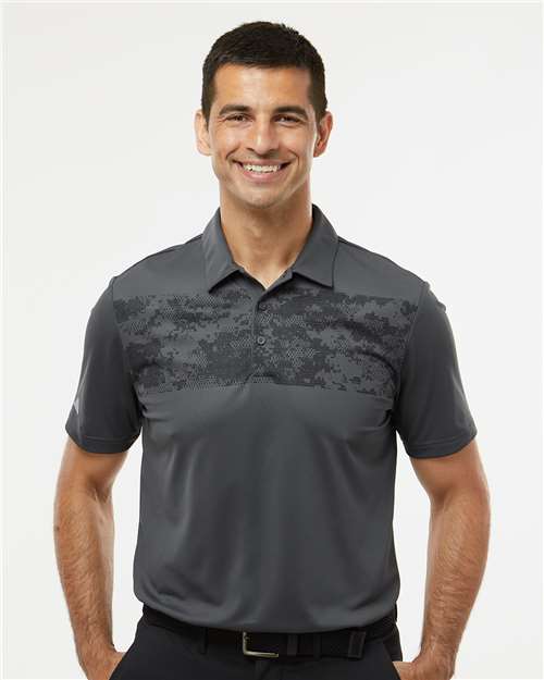Adidas® Camo Chest Print Polo