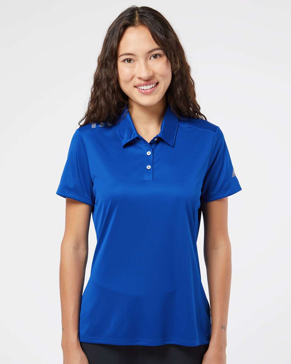 Adidas Women's 3-Stripes Shoulder Polo