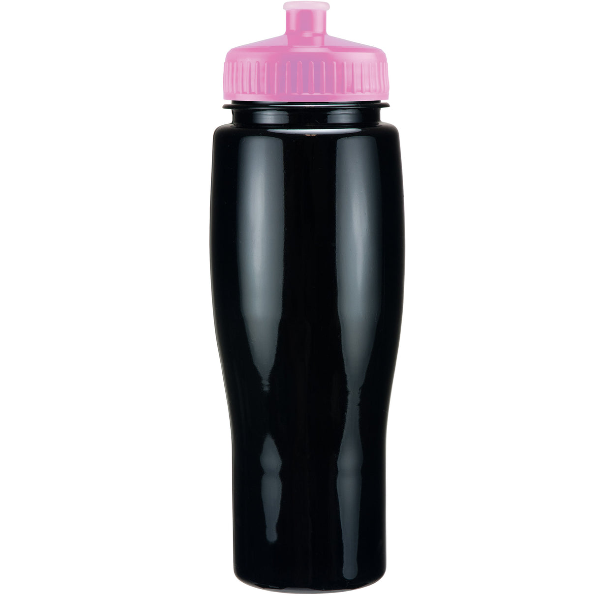 24 Oz. Contour Bottle w/ Push Pull Lid - Solid Colors