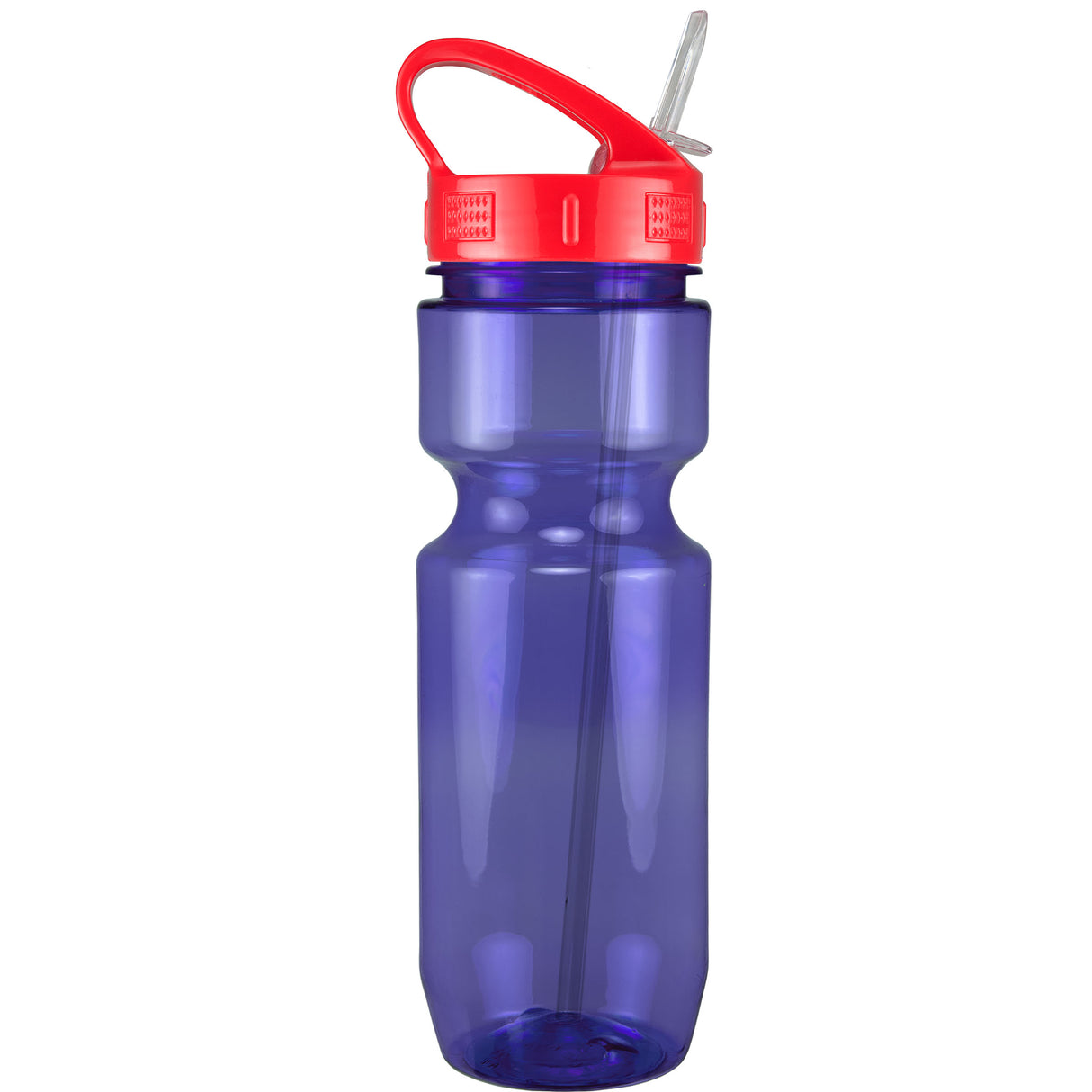 22 Oz. Translucent Bike Bottle w/ Sport Sip Lid and Straw