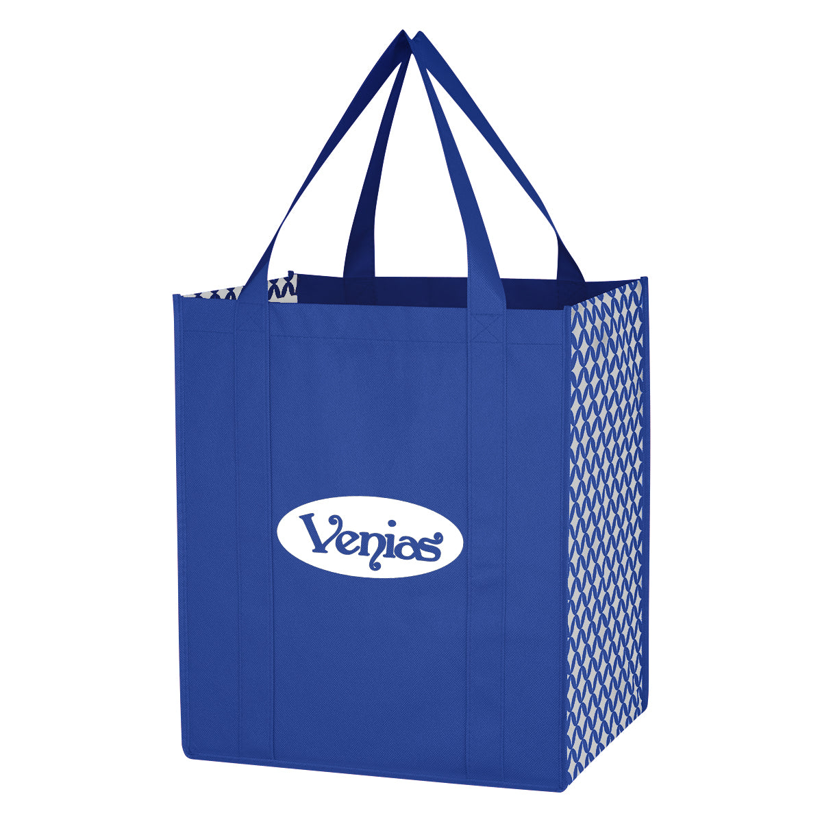 000543 Non-woven Curved Diamond Tote Bag