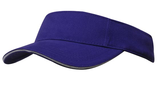 Brushed Heavy Cotton Peak Visor