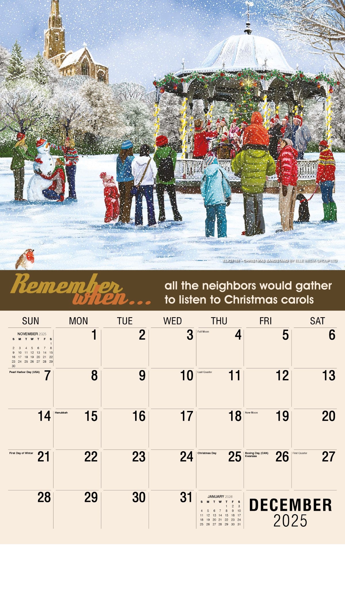 Galleria Wall Calendar 2025 Remember When Calendar