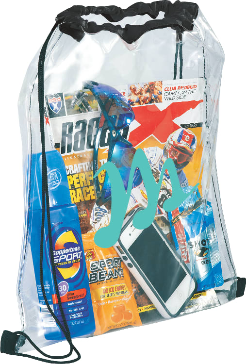 Rally Clear Drawstring Bag